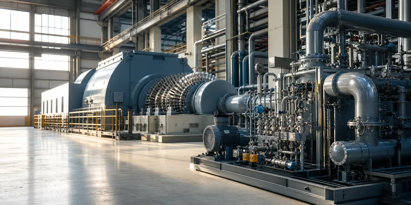 Hydraulic press and moulding machinery in an Indian plant